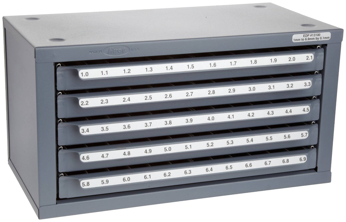 Five-Drawer Drill Bit Dispenser Cabinet M9374