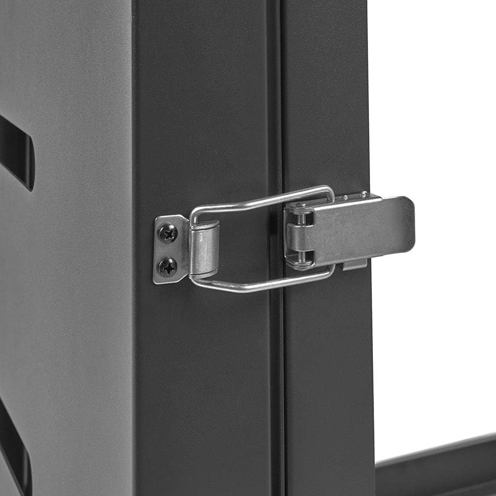 9U Hinged Open Frame Wall-Mount Network Rack, 4-Post 24 Inch Depth P178