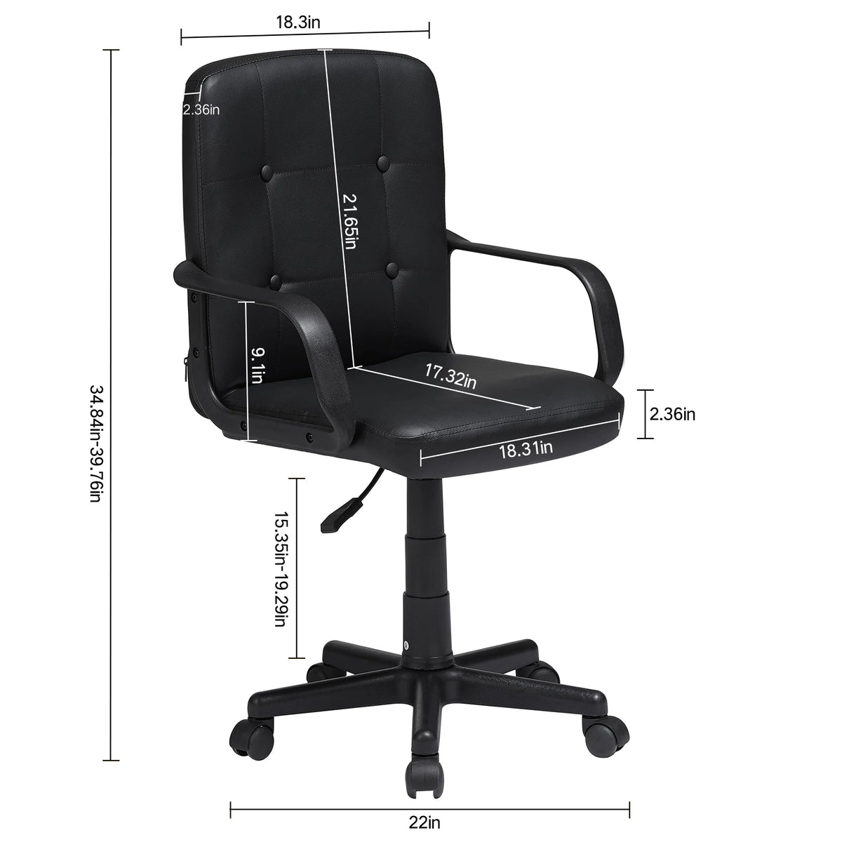 Black Corner Computer Desk & Chair Set C142626