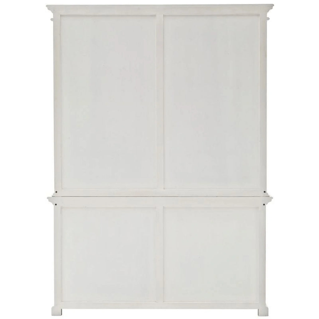 Storage Cabinet with Hutch in Pure White O903