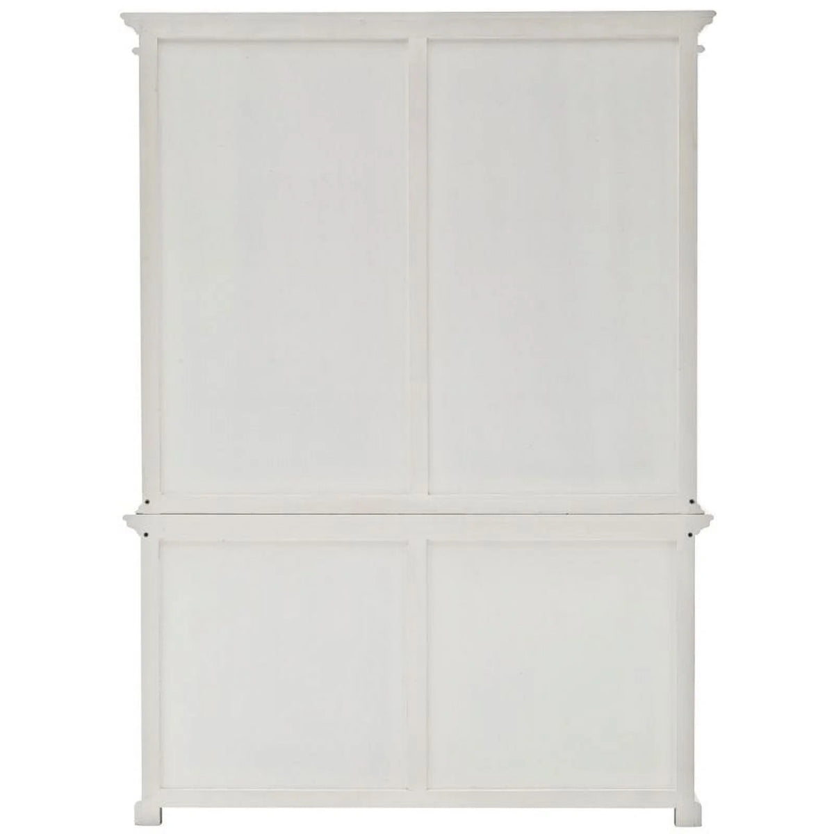 Storage Cabinet with Hutch in Pure White O903