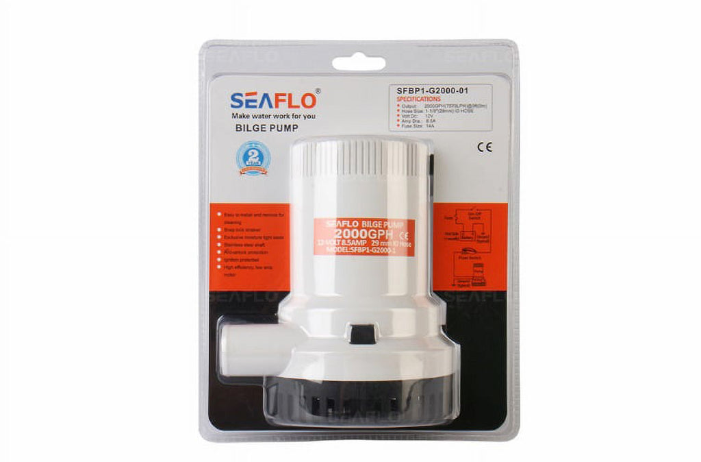 2000 GPH 12VDC Bilge Pump O3719