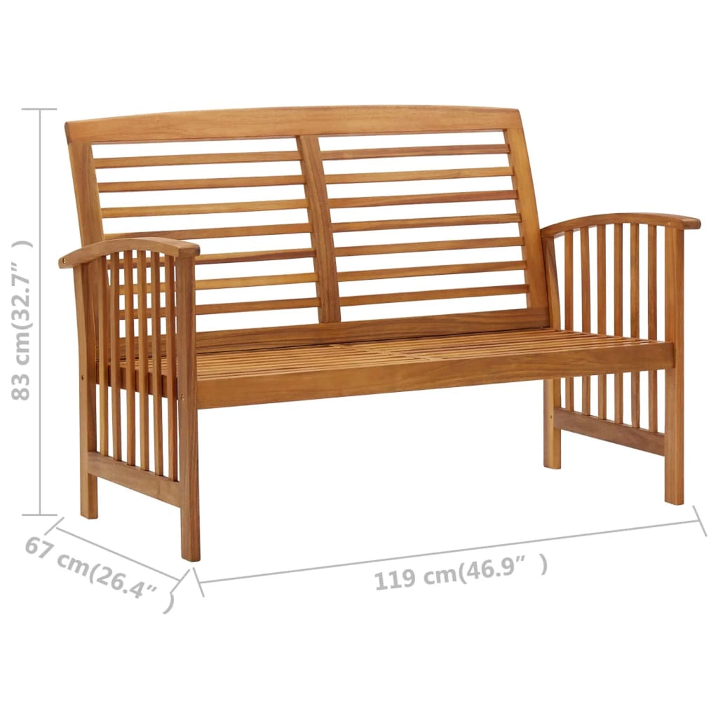 Solid Acacia Wood Patio Bench N13996