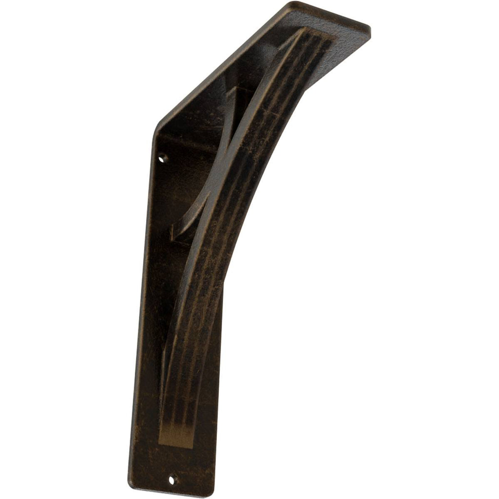 Antiqued Brass Wrought Iron Bracket W311