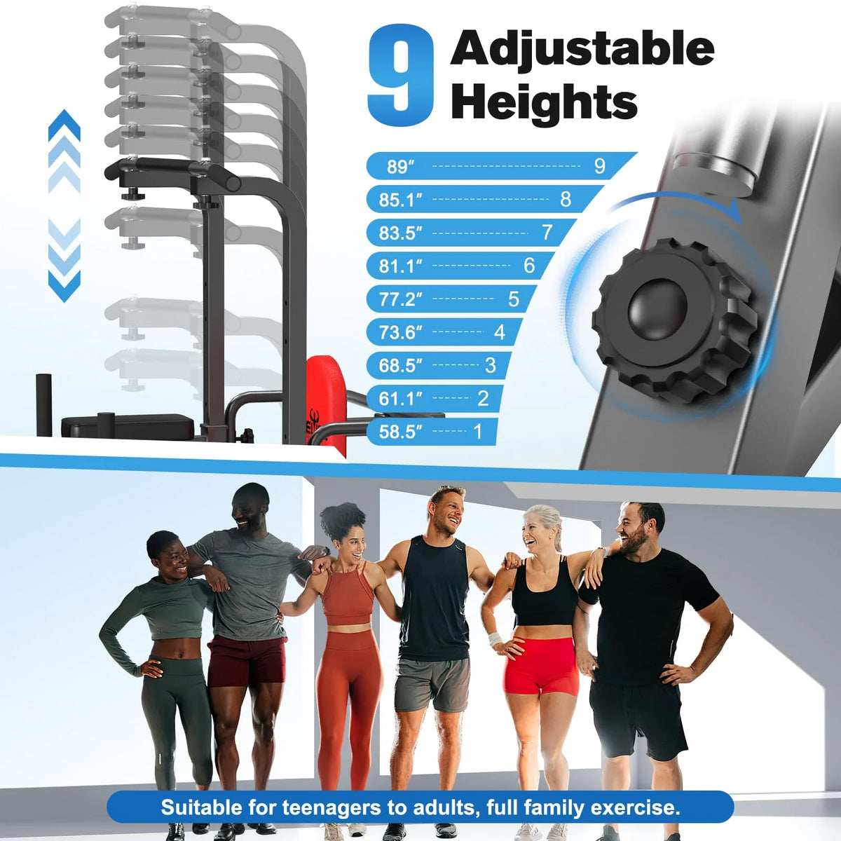 Power Tower Dip Station Pull up Bar O48429