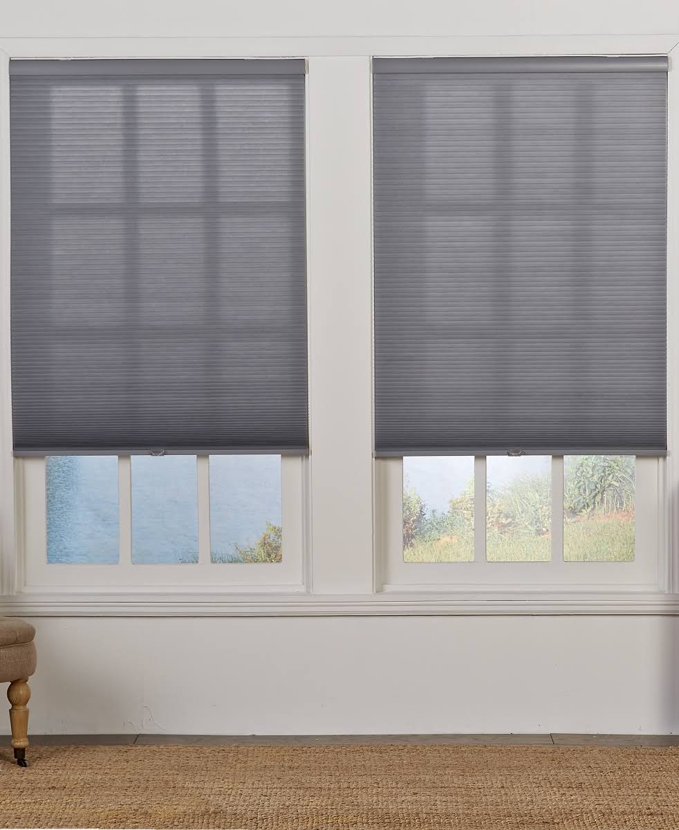Cordless Light Filtering Double Cellular Shade Anchor Gray - 59.5 x 72 in. H156333