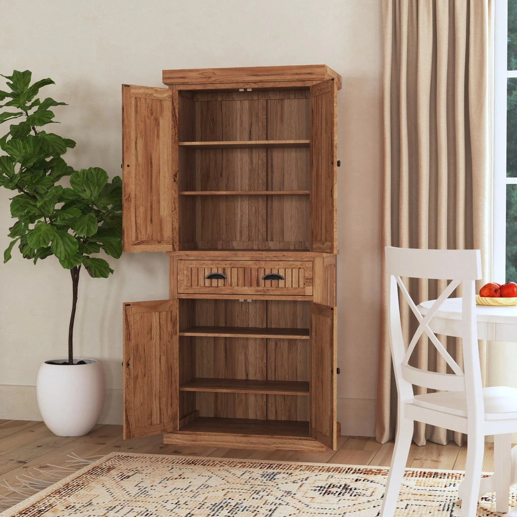 Brown Wood Pantry Q38866