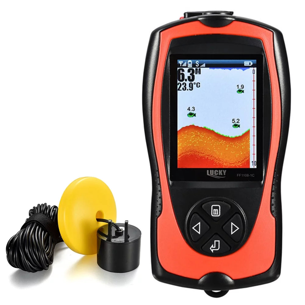 Portable Fish Finder 100M/300FT Depth Fish Alarm Wired Fish Detector Y67839