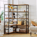 5-Tier Corner Bookcase with Metal Frame Y123