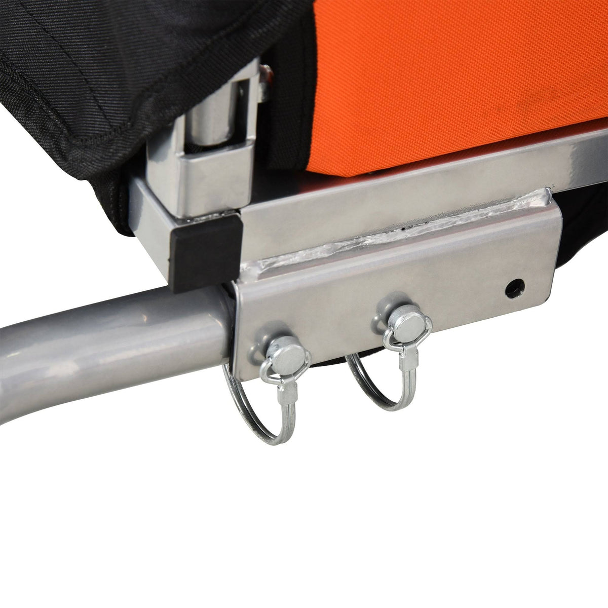 2-Seat Kids Bicycle Trailer with Steel Frame, 5-Point Safety Harnesses, Blue T98580