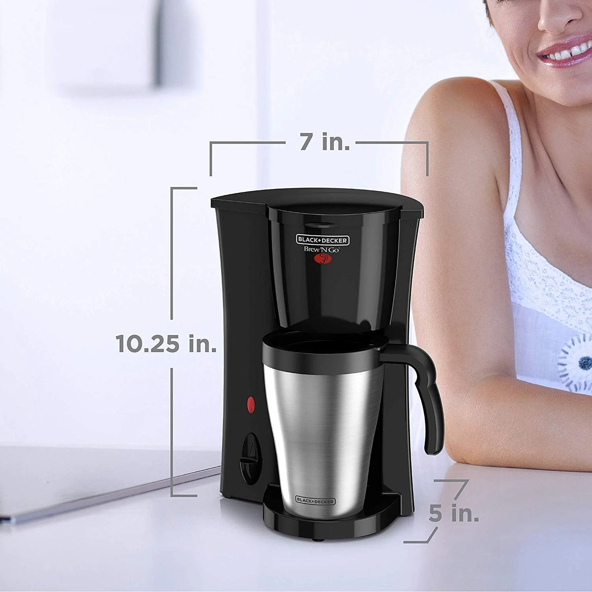 Black/Stainless Steel Coffeemaker W7925