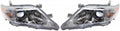 Toyota Camry 2010 2011 Headlight Driver and Passenger Side Pair Composite V941