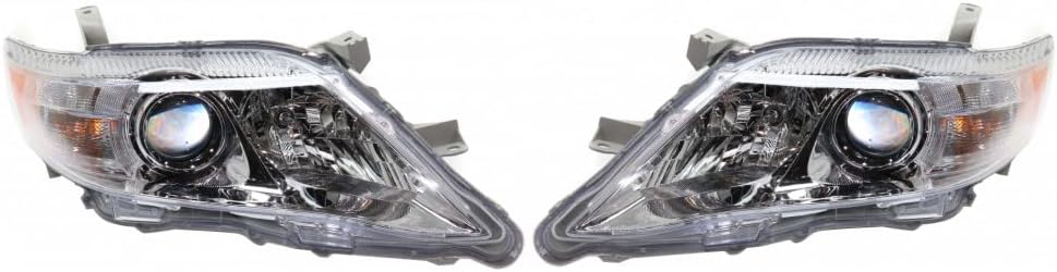 Toyota Camry 2010 2011 Headlight Driver and Passenger Side Pair Composite V941