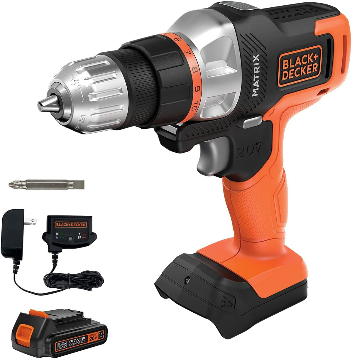 20V MAX Cordless Drill/Driver Kit, White, Pack of 2 Y4051