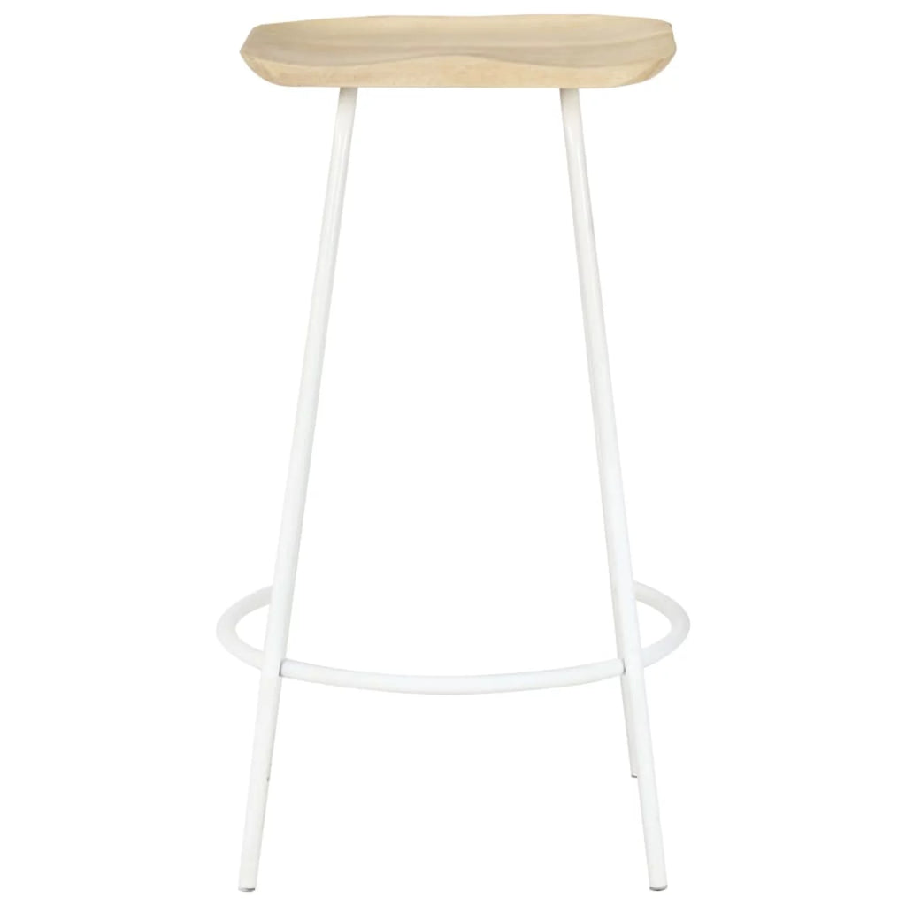 Solid Mango Wood Bar Stools 2 pcs B456
