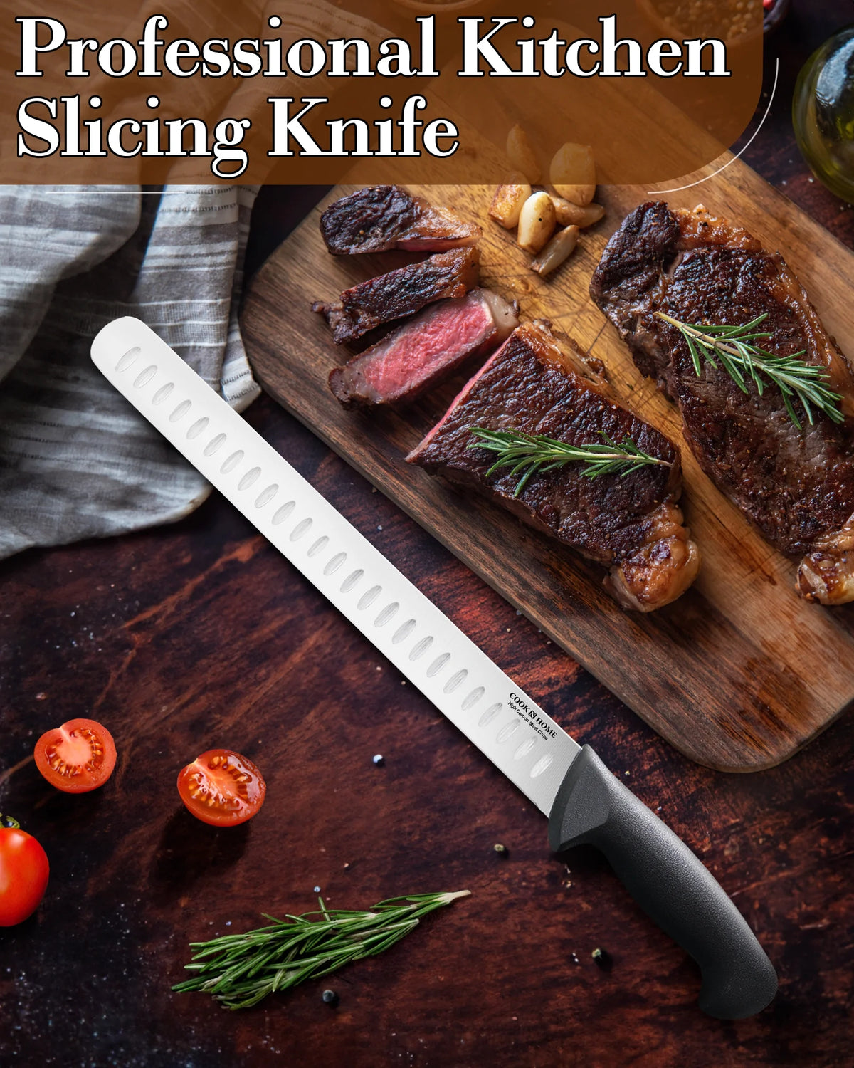 11-inch High Carbon Stainless Steel Slicing Carving Knife I906357