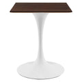 24" Square Dining Table White Cherry Walnut P482