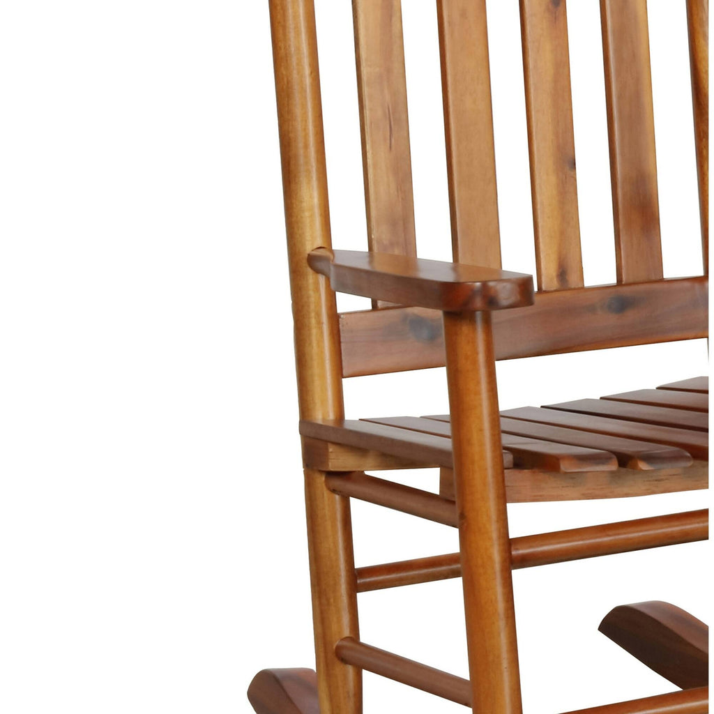 Golden Brown Wooden Youth Rocking Chair T8215