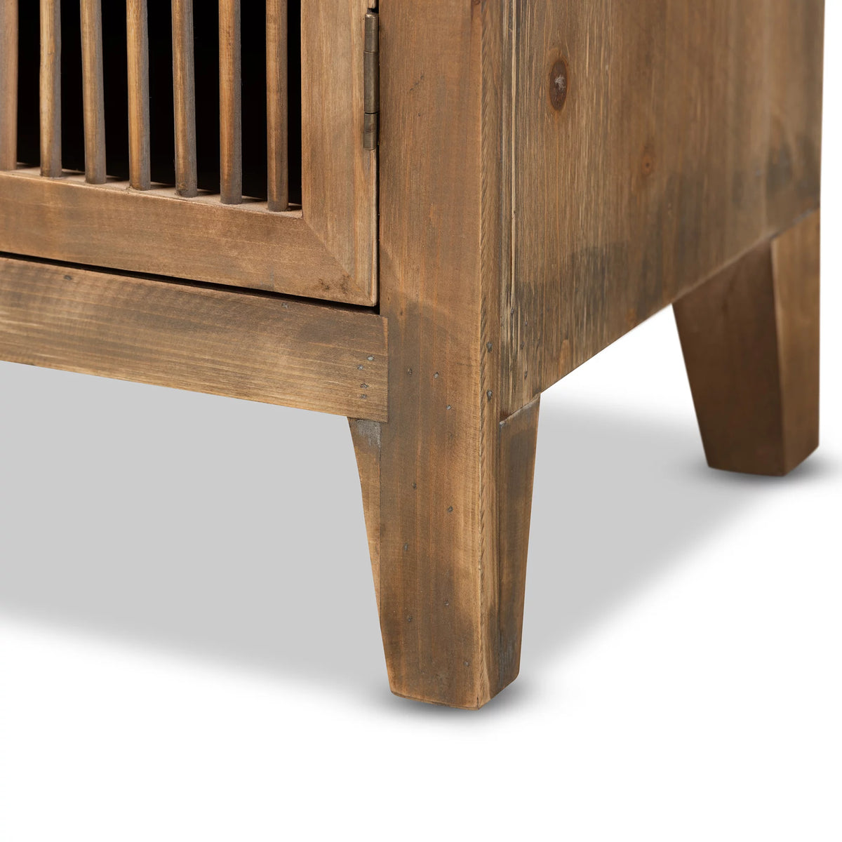 Medium Oak Finished 2-Door Wood Storage Cabinet S817