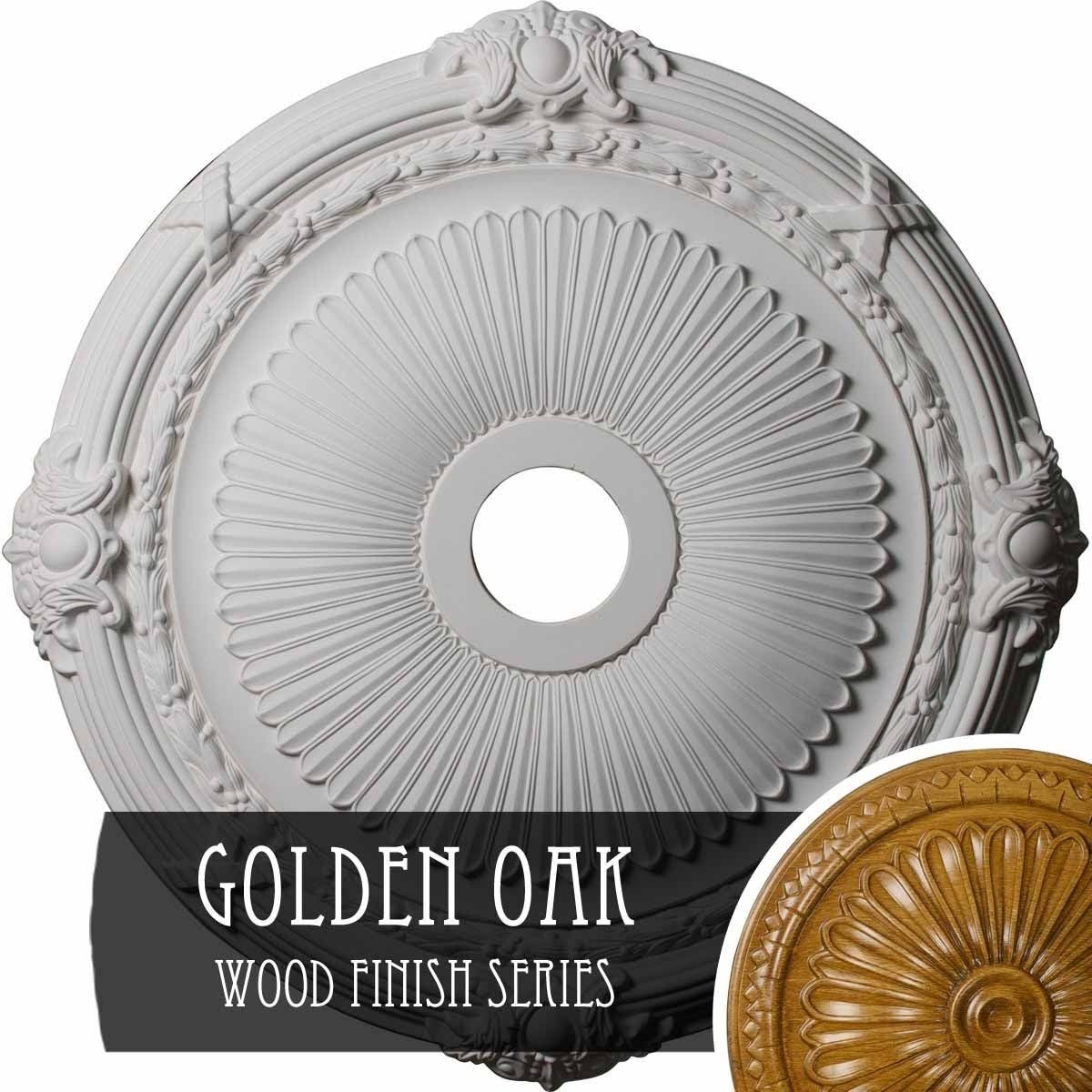 Golden Oak Finished Ceiling Medallion C298170