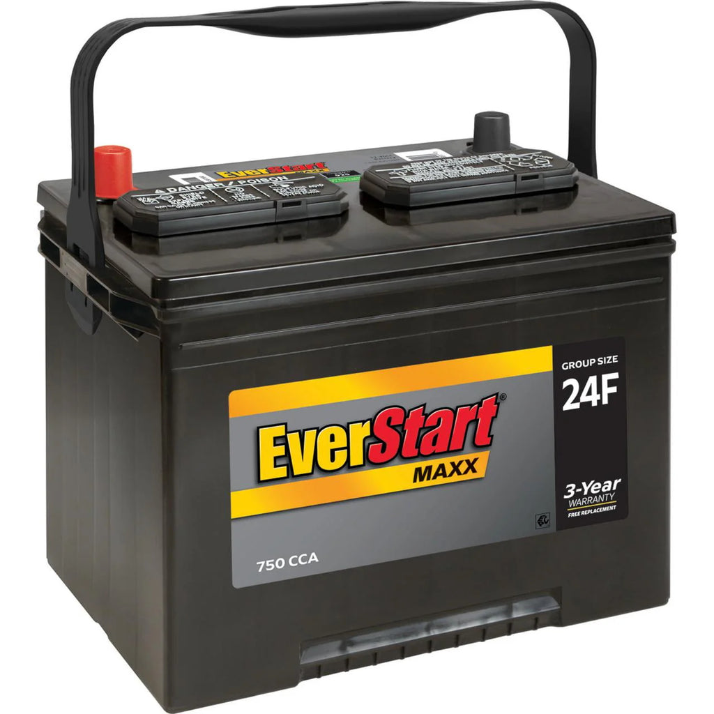 Lead Acid Automotive Battery, Group Size 24F 12 Volt, 750 CCA U429614
