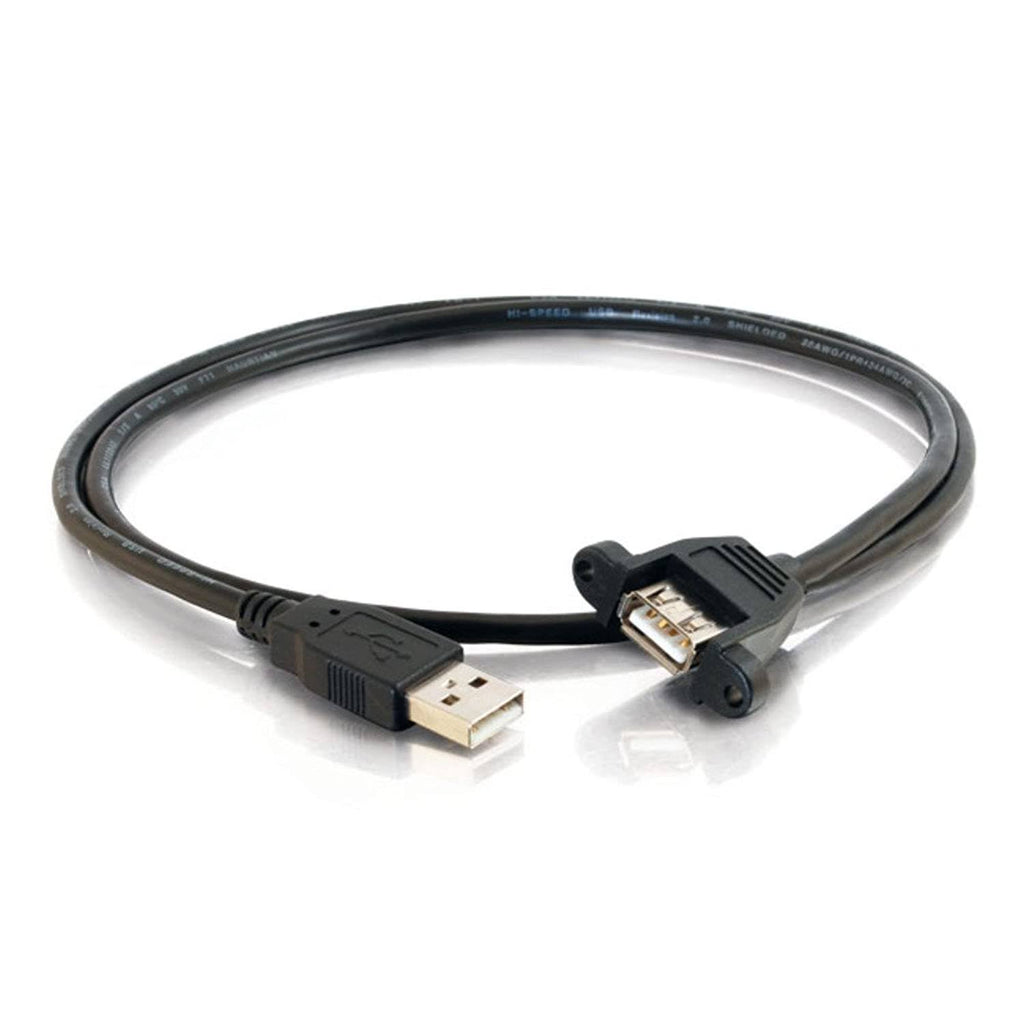 Black 3 Feet USB 2.0 A Male to A Female Cable B39247