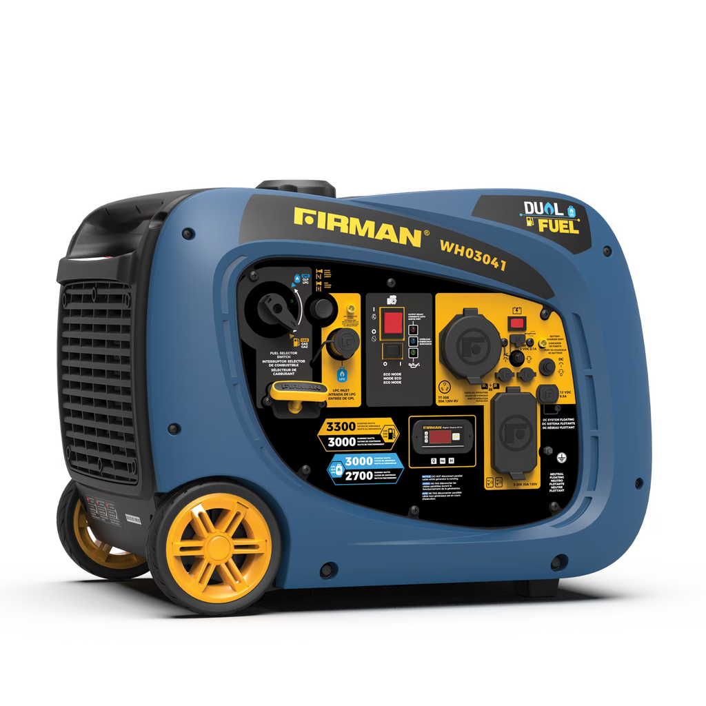Dual Fuel Inverter Portable Generator 3300/3000W Recoil Start E87256