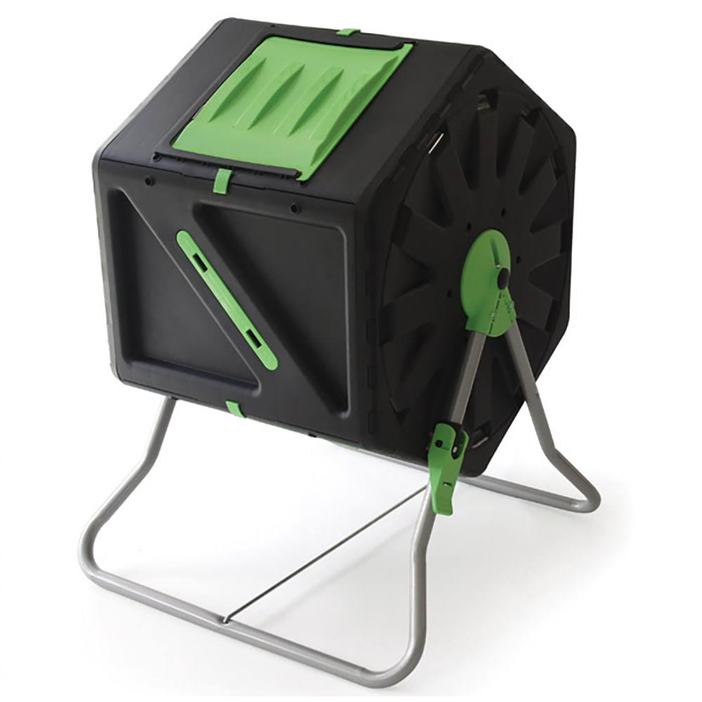 28 Gal Black Garden Composter with Hand Tool Kit E421097