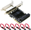 PCIe x4 to 6 Port SATA 3.0 6Gbps Expansion Controller Adapter Y6648