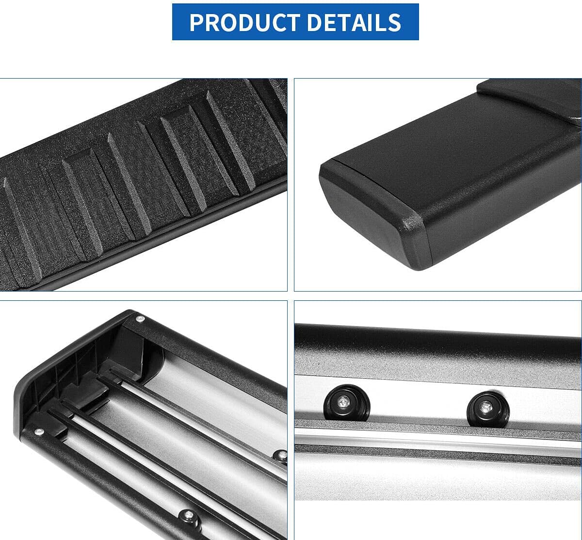 6 inch Textured Side Step Nerf Bars for Chevy Silverado GMC Sierra F851708