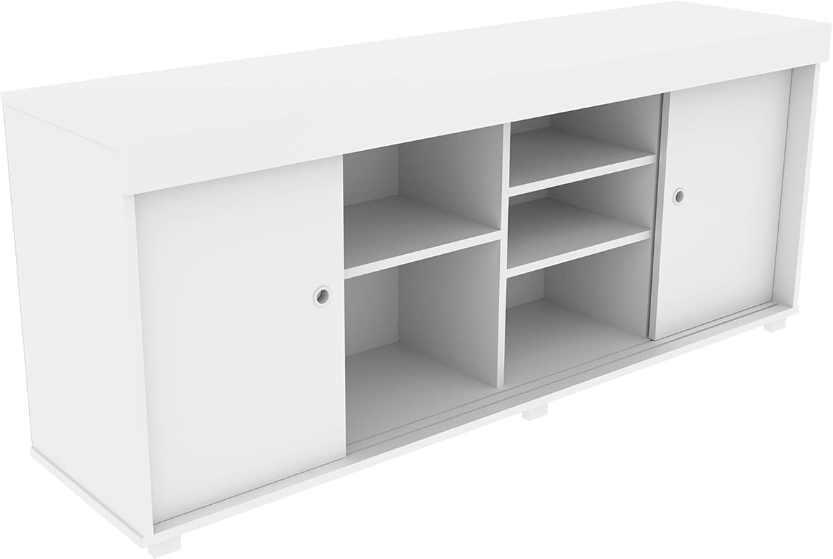 White TV Storage Entertainment Stand I60540