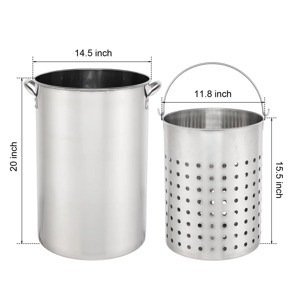50qt Propane Stainless Steel Fryer Kit U424