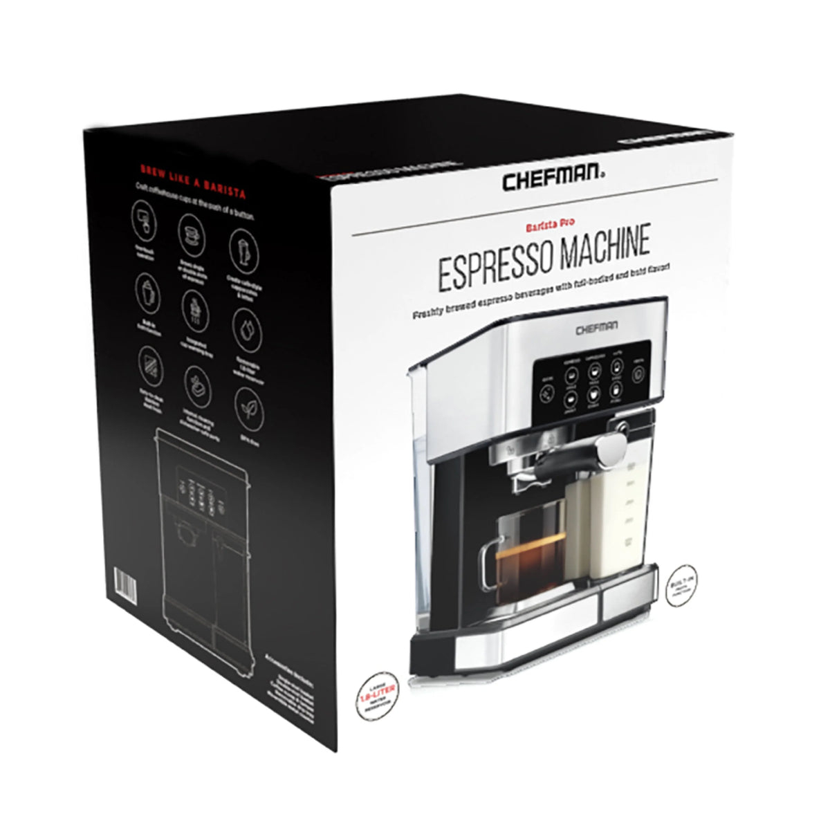 6-in-1 Espresso Machine with Milk Frother I81822