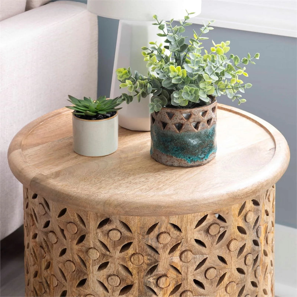 Mango Wood Side Table F162426