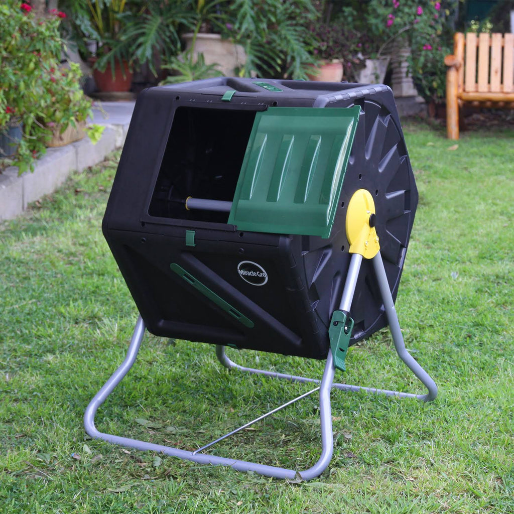 28 Gal Black Garden Composter with Hand Tool Kit E421097