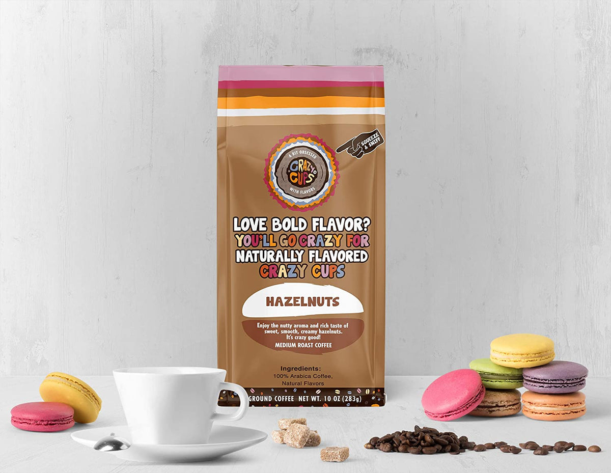 Hazelnut Ground Coffee, Medium Roast, 10 Ounce bag P814