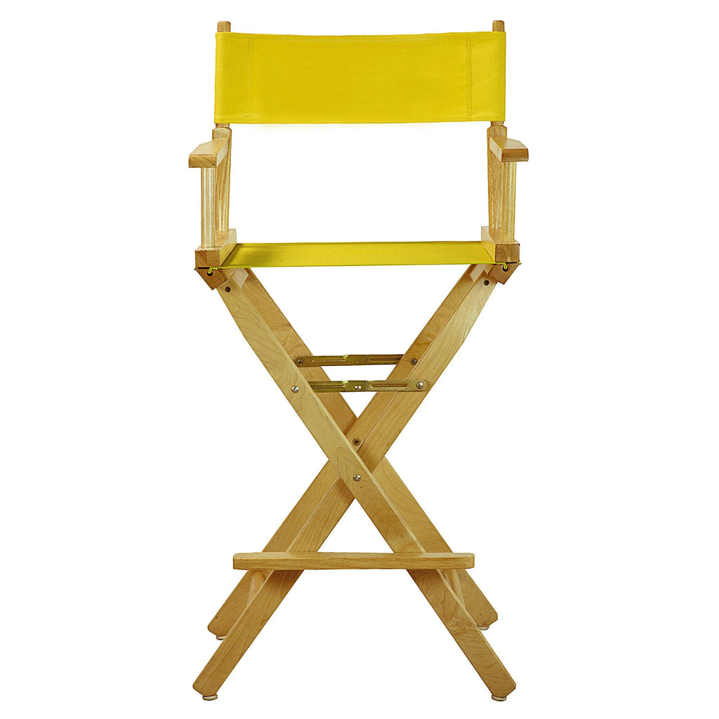 Natural Frame Red Canvas Director's Chair D701081