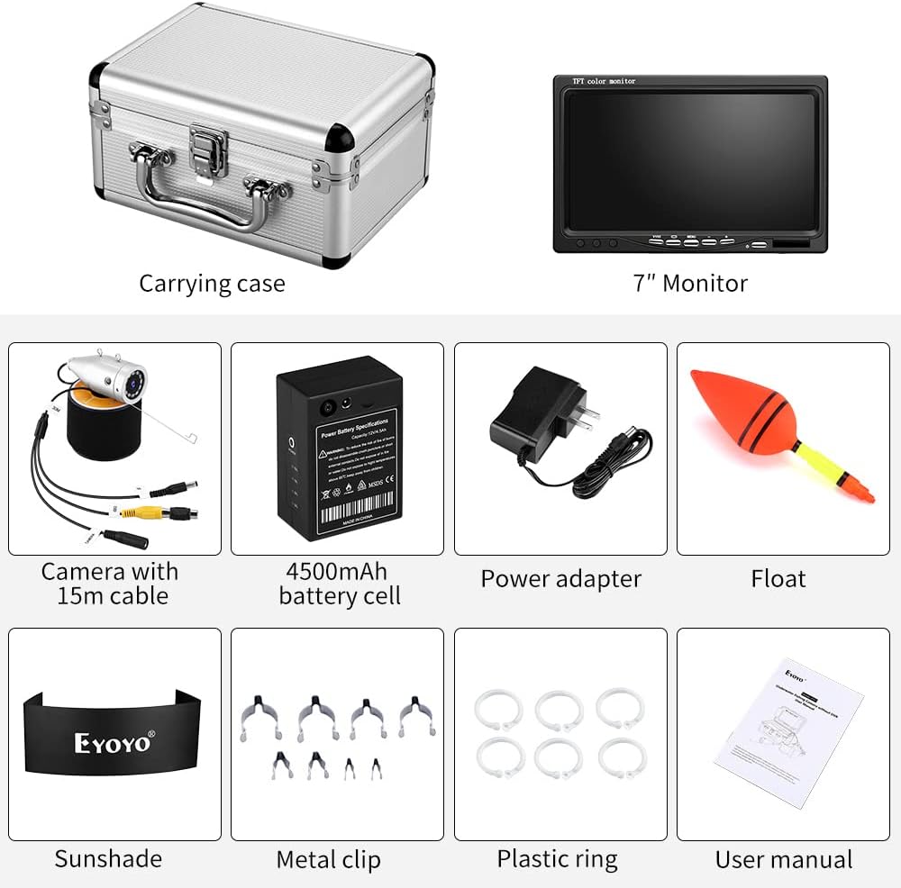 720P Underwater Fishing Camera with 7 inch Screen (15m) V359443