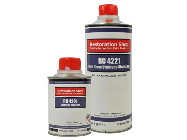 Molten Red Metallic Quart Urethane Basecoat Clearcoat Car Auto Body Paint Kit E380