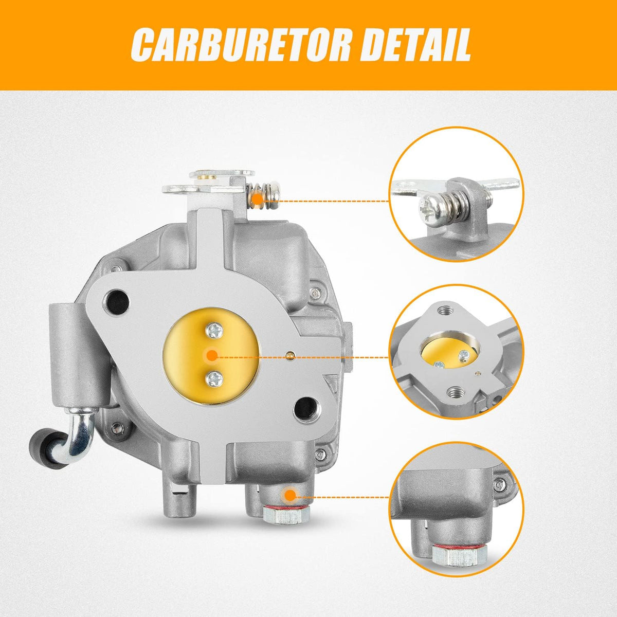 Carburetor with Fuel Filter Pack of 2 M848