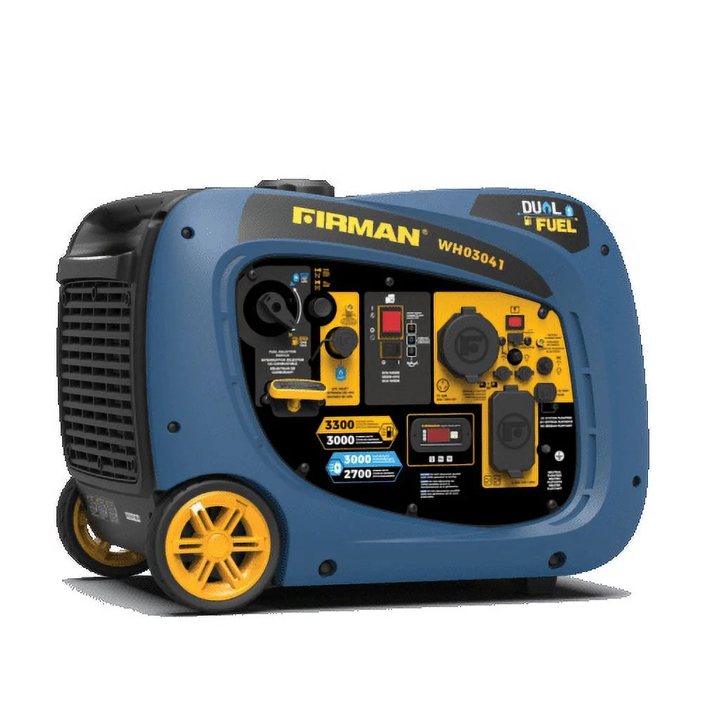 Dual Fuel Inverter Portable Generator 3300/3000W Recoil Start E87256