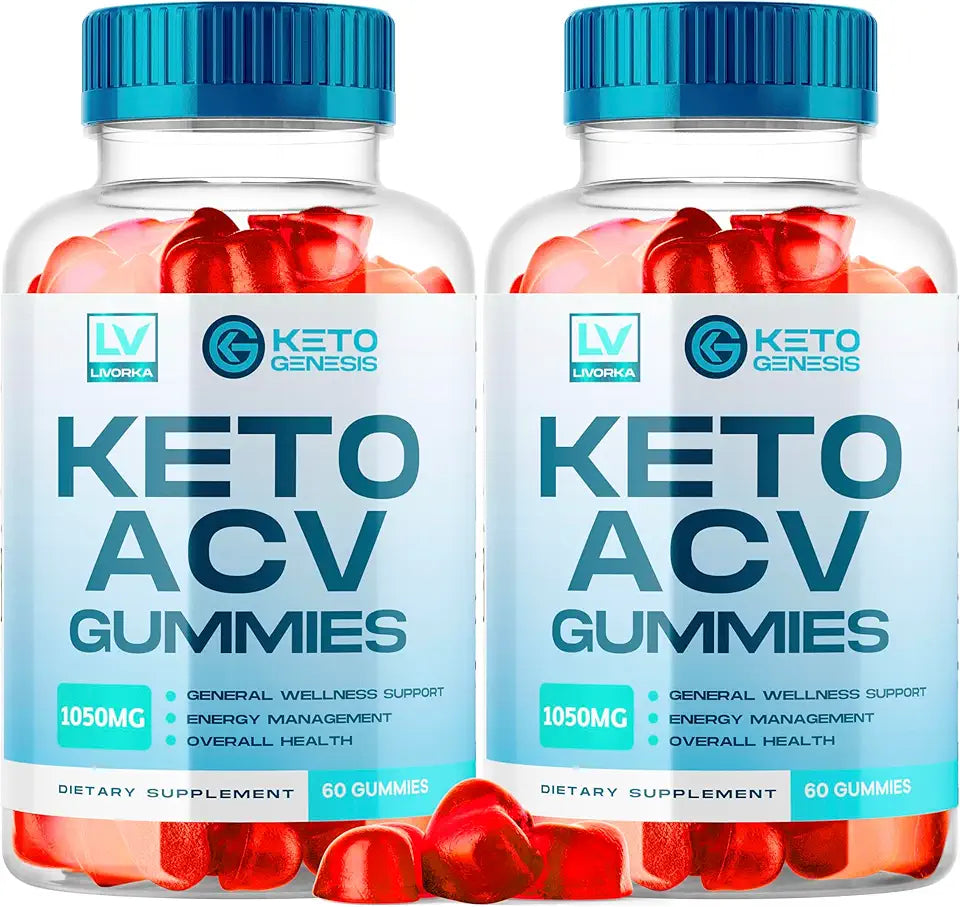Keto ACV Gummies Supplement 1050mg 2 Pack H77531