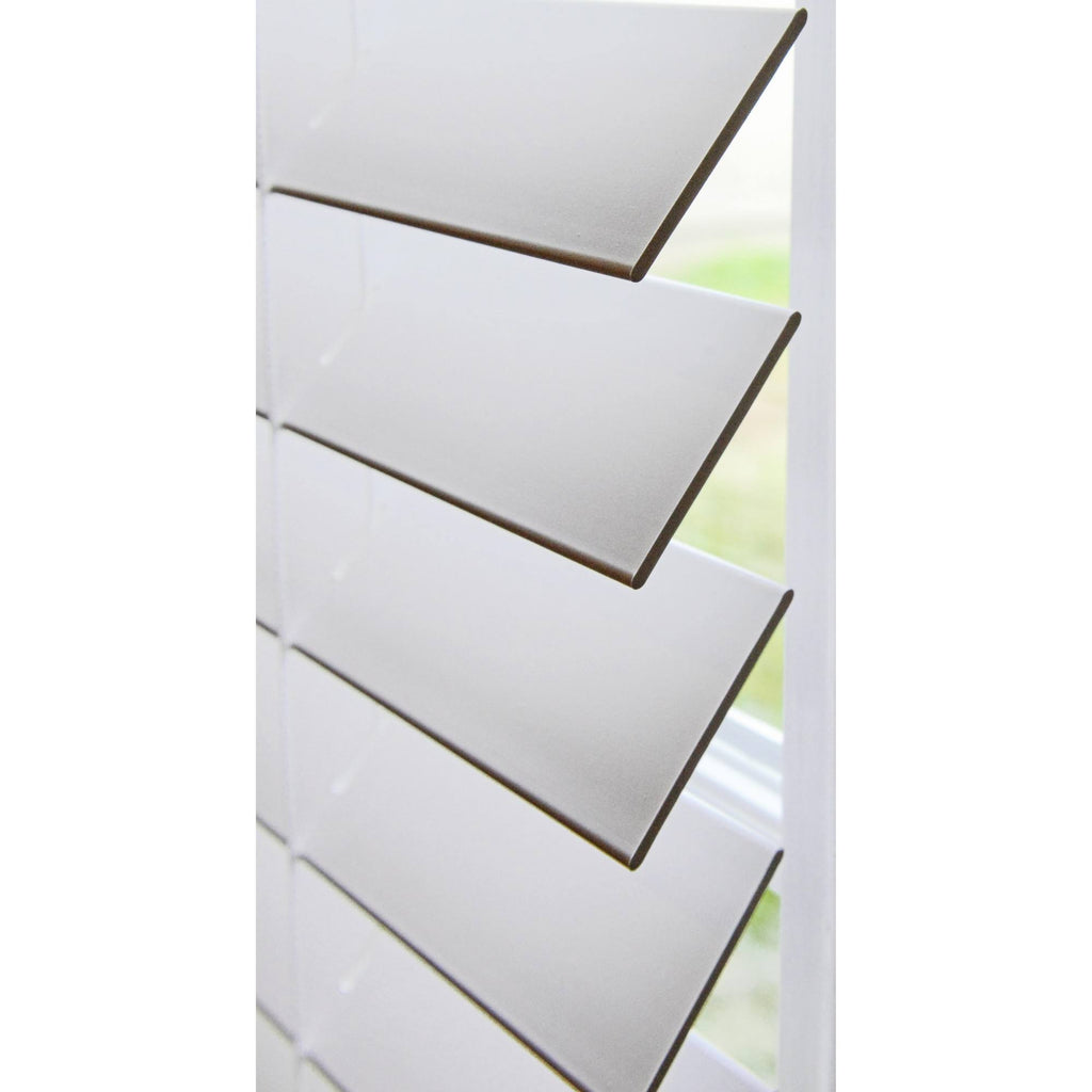 White Faux Wood Blinds S8326