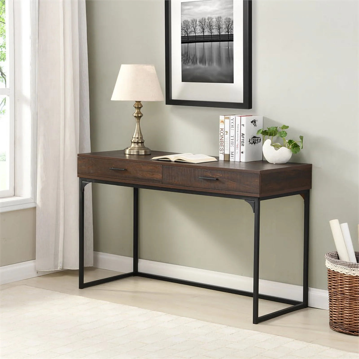Metal Computer Desk with Drawers C4433
