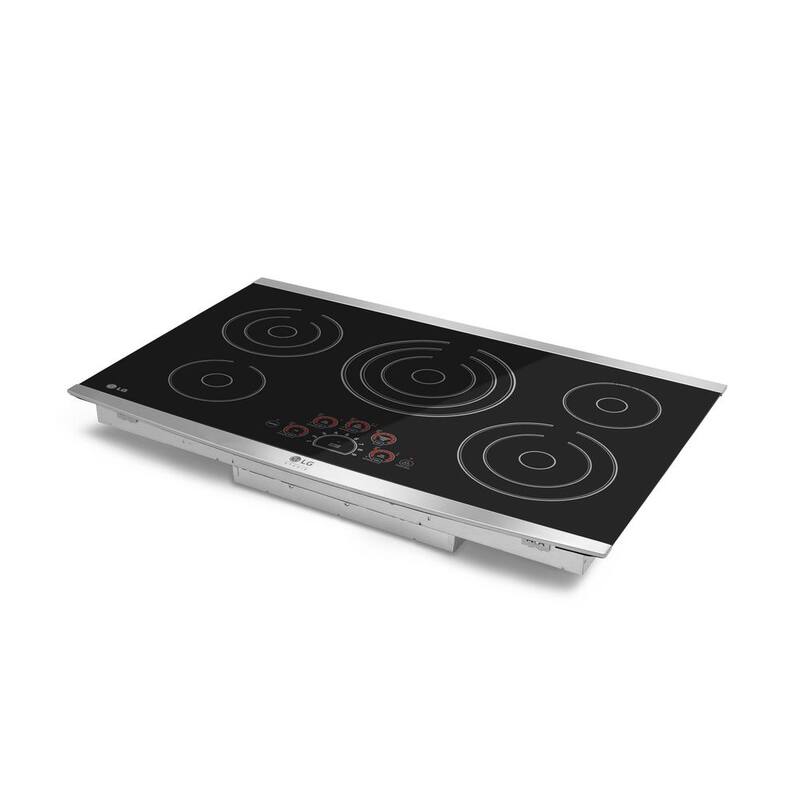 36 in. Electric Cooktop in Black with 5 Elements P6524