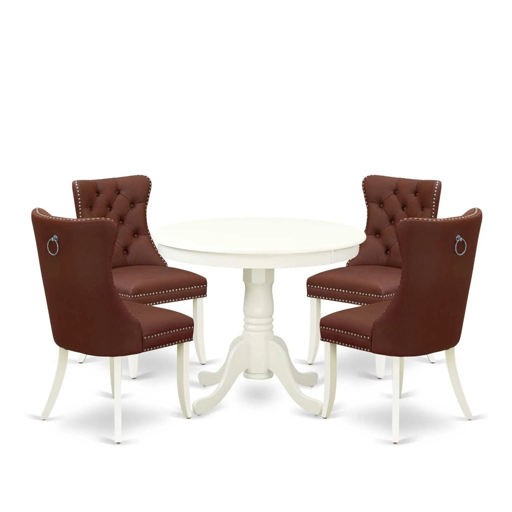 5 Piece Round Kitchen Table Set G609699