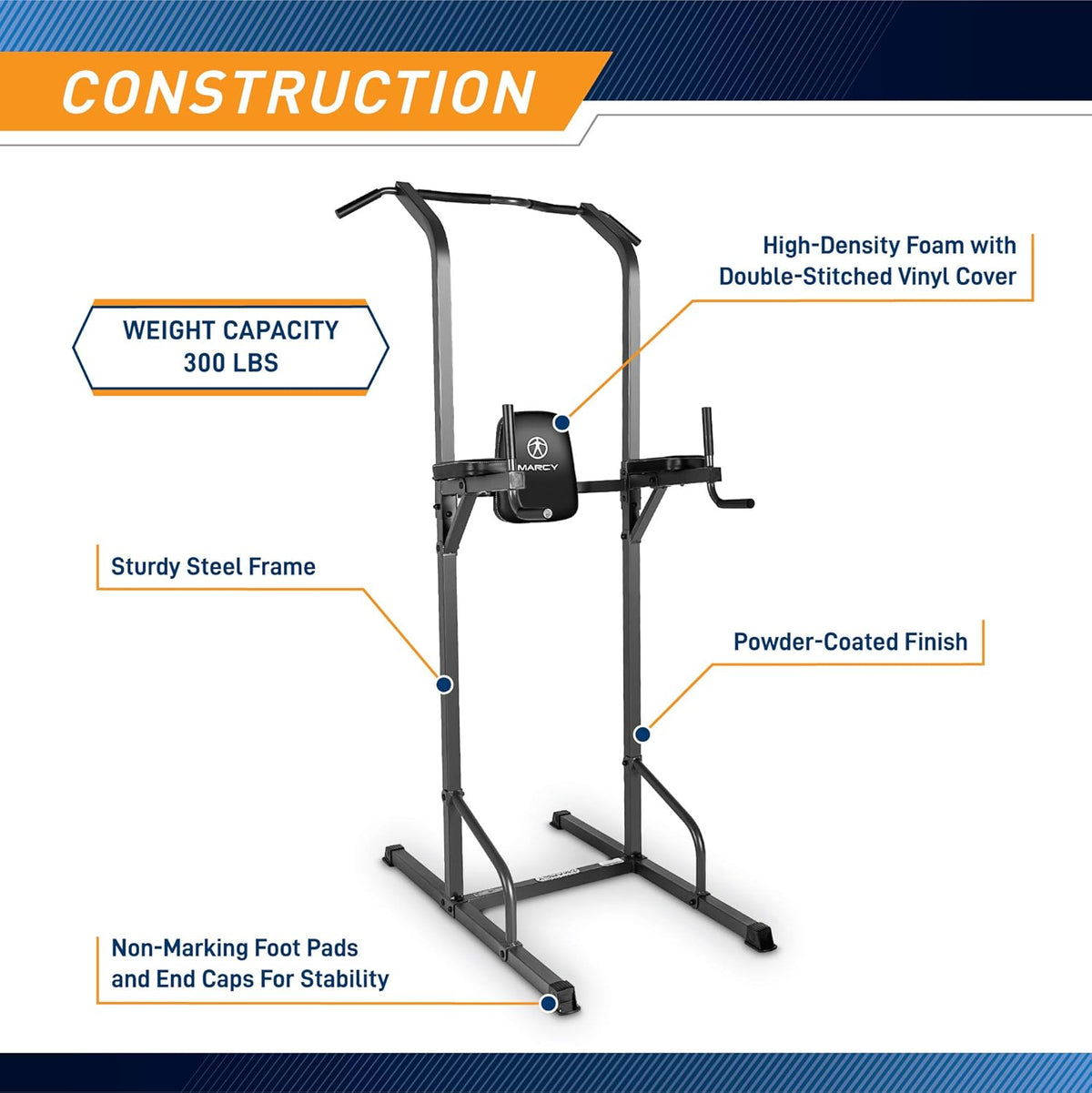 Black Pull Up & Dip Station M52143