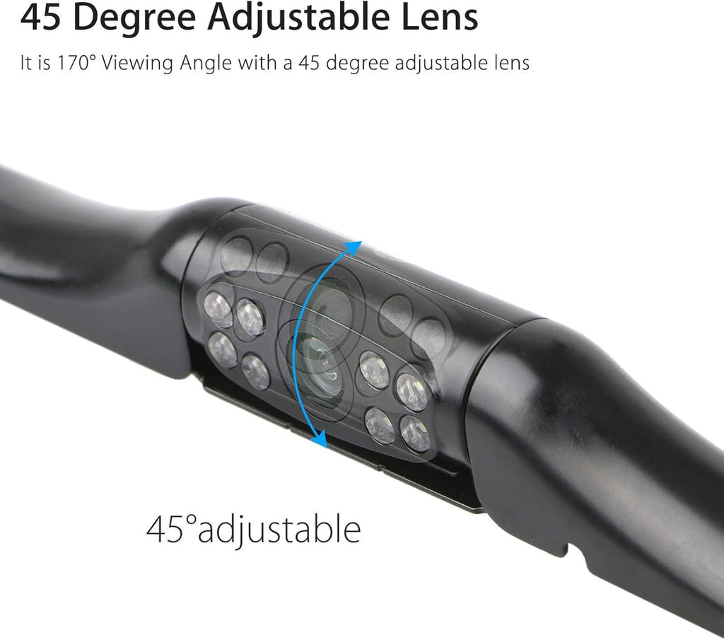 Backup Camera with 8 Bright LEDs 170° Wide Viewing Angle Waterproof Pack of 2 C9066