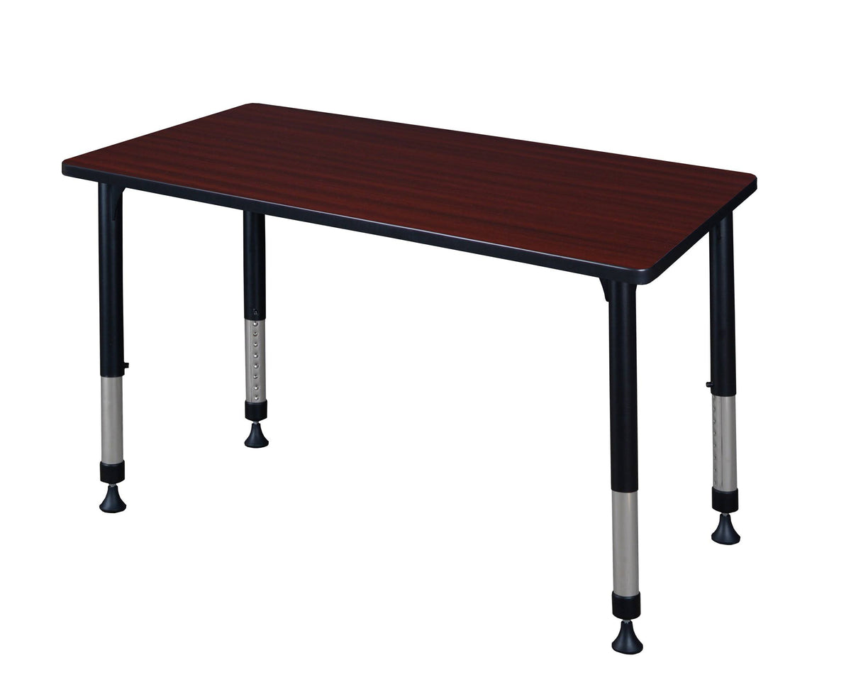 Mahogany Height Adjustable Classroom Table T89435