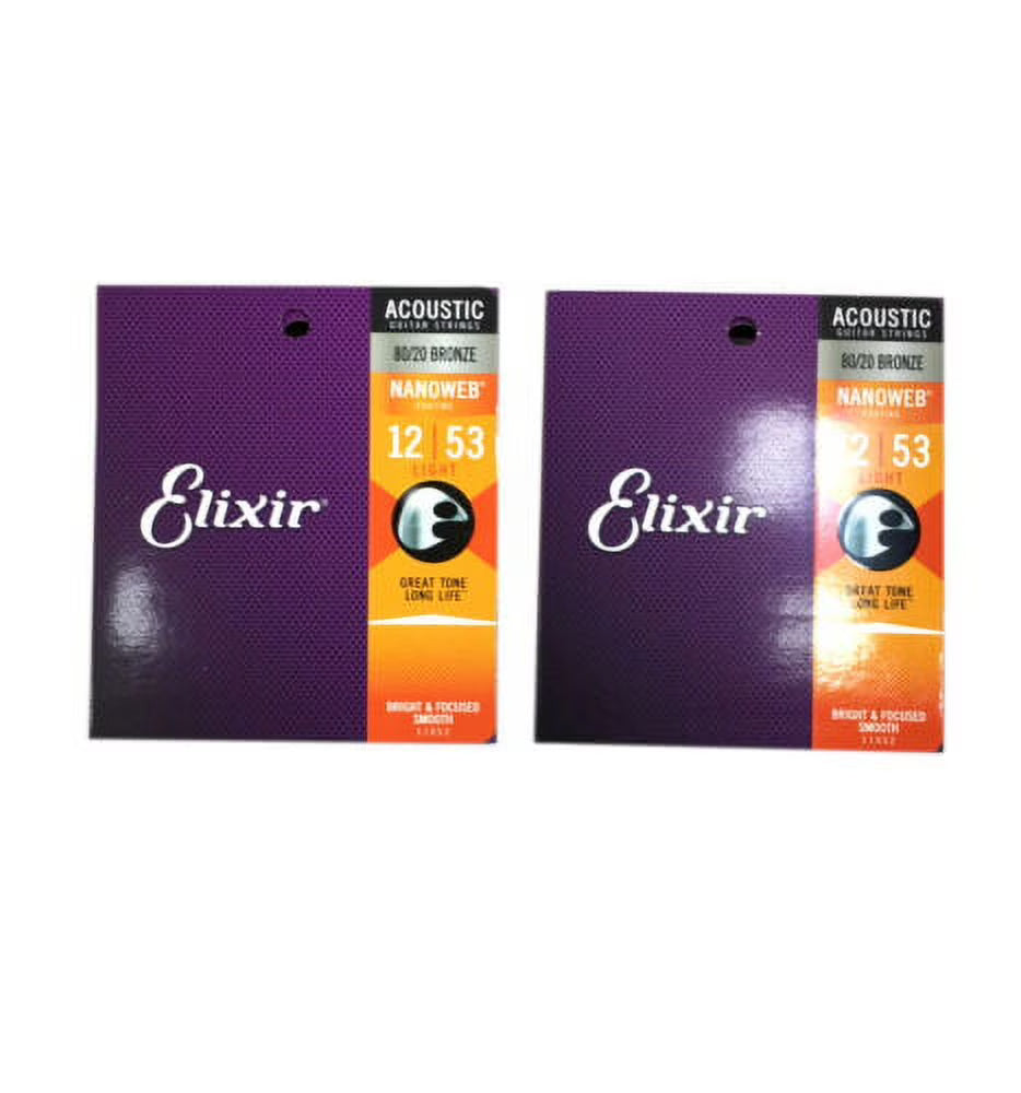 80/20 Bronze Nanoweb Light Guitar Strings 2-Pack C10321